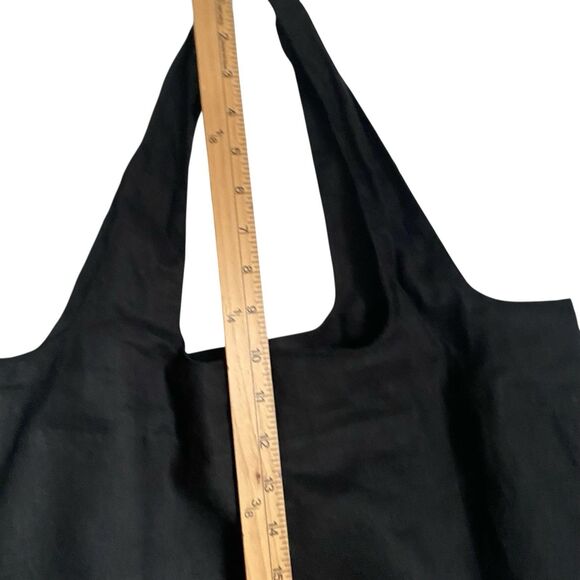 OOAK Hand Embroidered Linen Tote Bag 18x16” Floral Summery Boho Signed - Picture 8 of 9